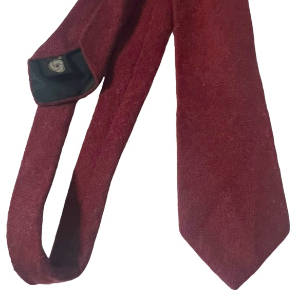 Vintage Woolcrofter by Wembley Wool Tweed Brick Red Knit Tie - Picture 4 of 9